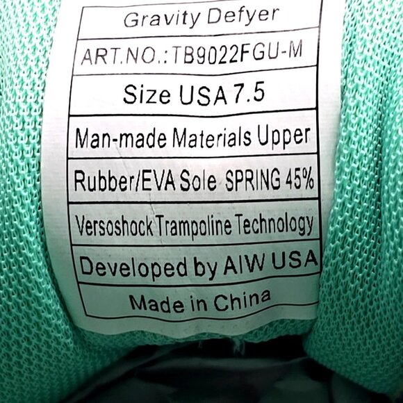 GDefy Gravity Defyer Ion Gray Athletic Sneakers Shoes Women's Size 7.5 - Picture 12 of 12